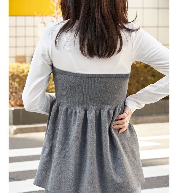 VENCE share style「異素材コンビビスチェ風プルオーバー」|その他|