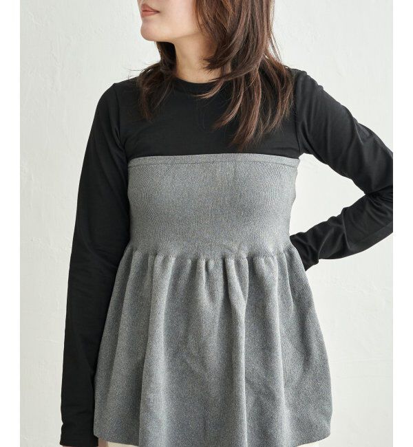 VENCE share style「異素材コンビビスチェ風プルオーバー」|その他|ソノタ2