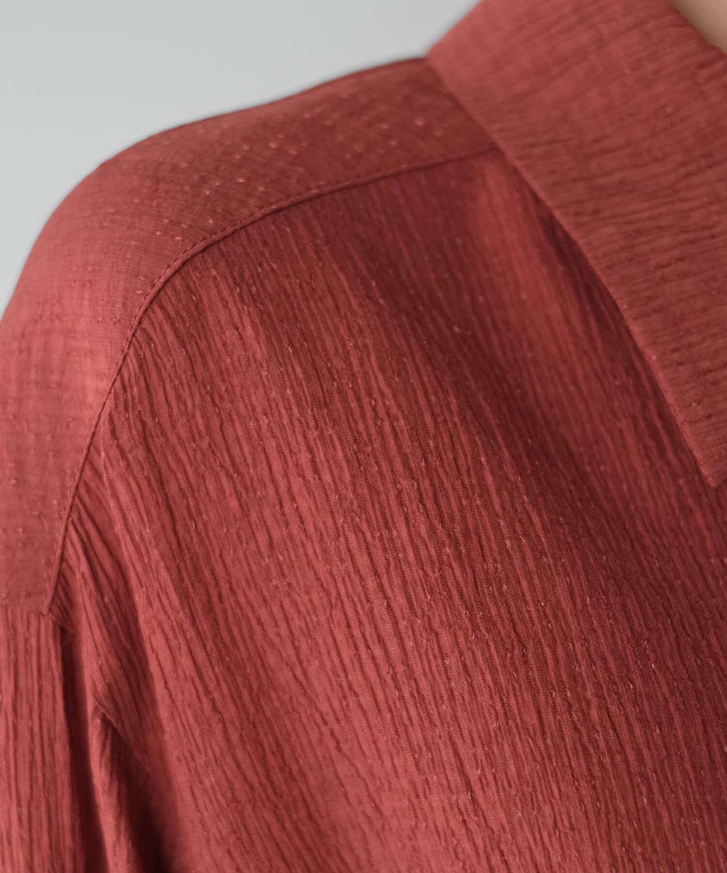 STYLE DELI「ドビーシャツ襟ブラウス」|シャツ・ブラウス|