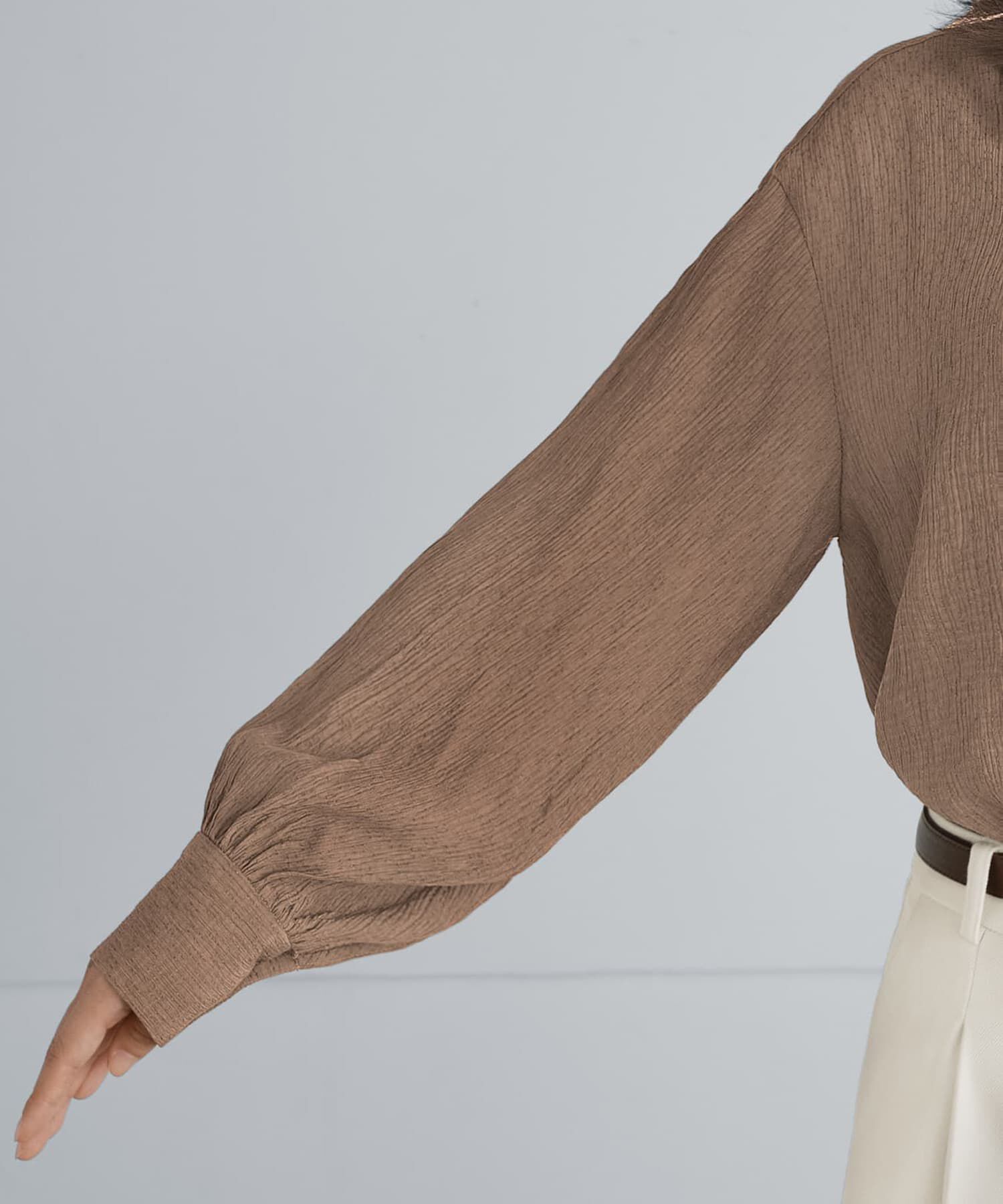 STYLE DELI「ドビーシャツ襟ブラウス」|シャツ・ブラウス|