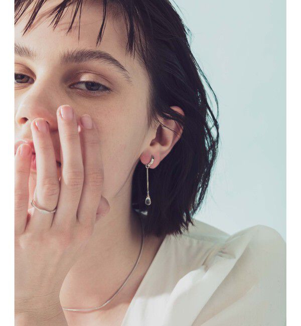 ete「ナチュラルストーン チェーン イヤリング」|イヤリング|