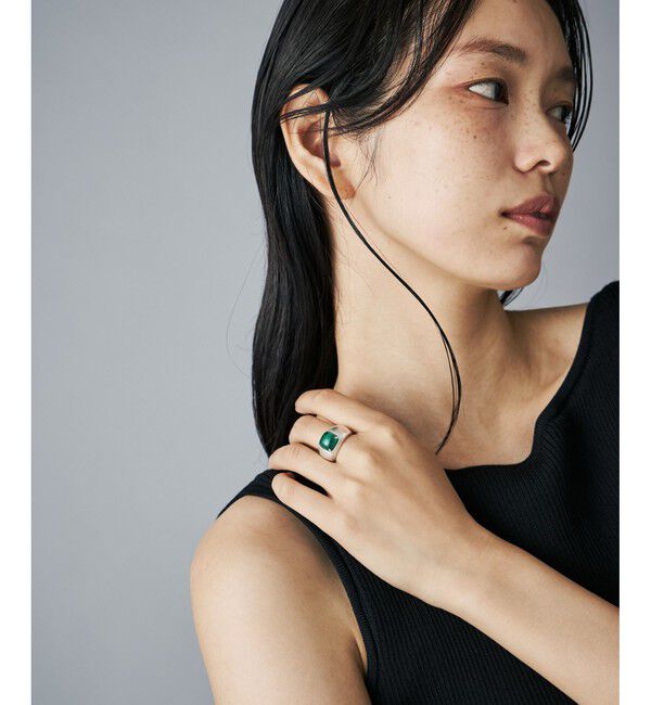 Jouete「リング クォーツ&times;マラカイト」|リング|