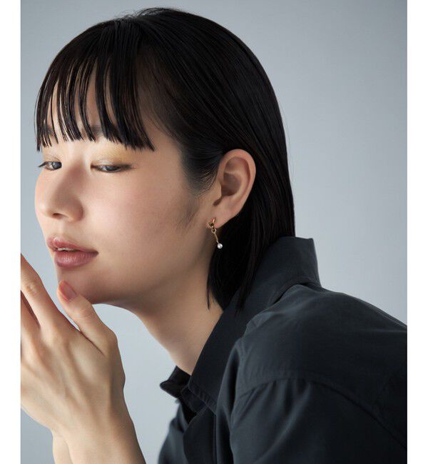 Jouete「イヤリング チェーン パール」|イヤリング|