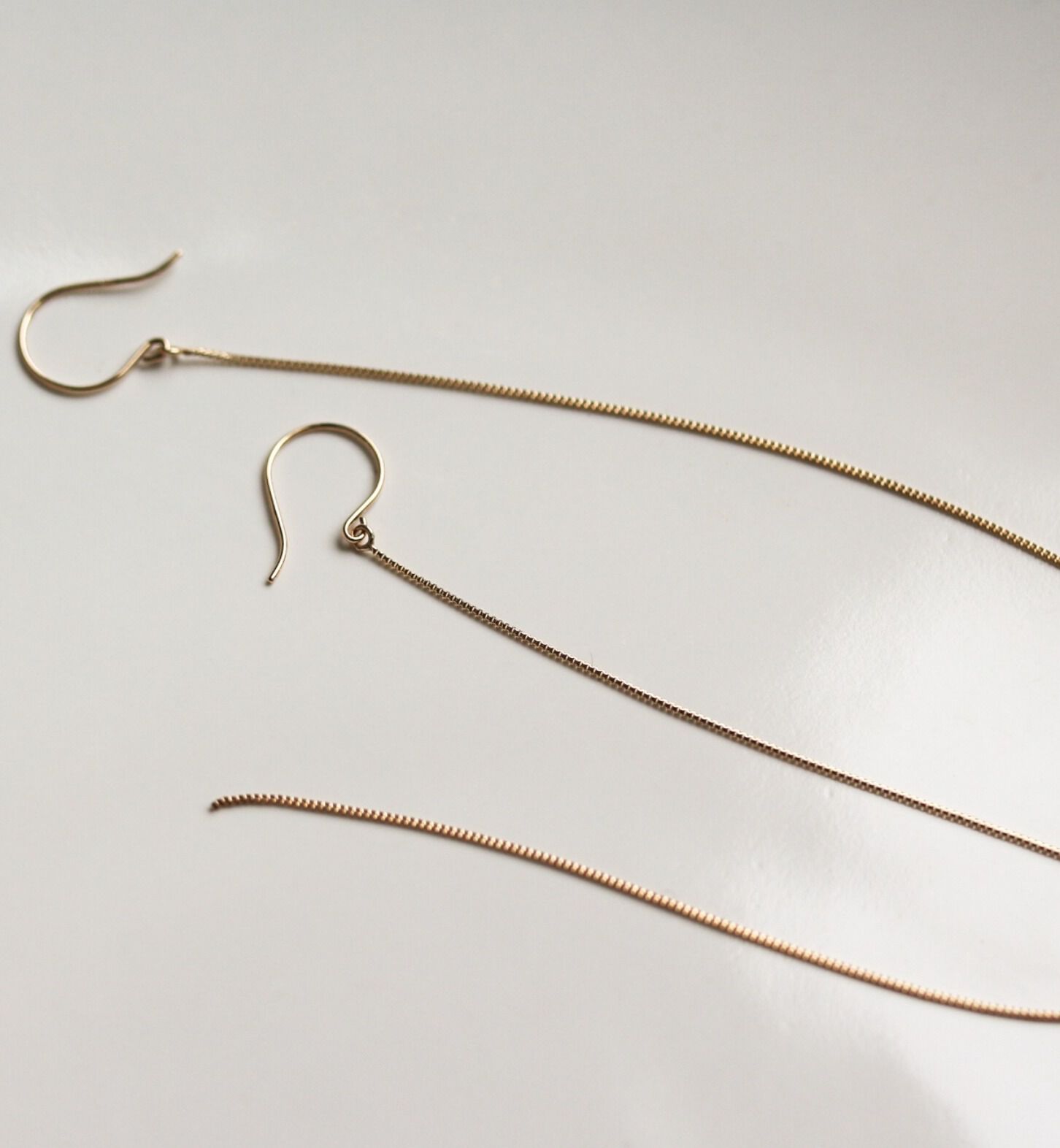  「ゴールド ベネチアンチェーン フック ピアス | K10YG」|ピアス|