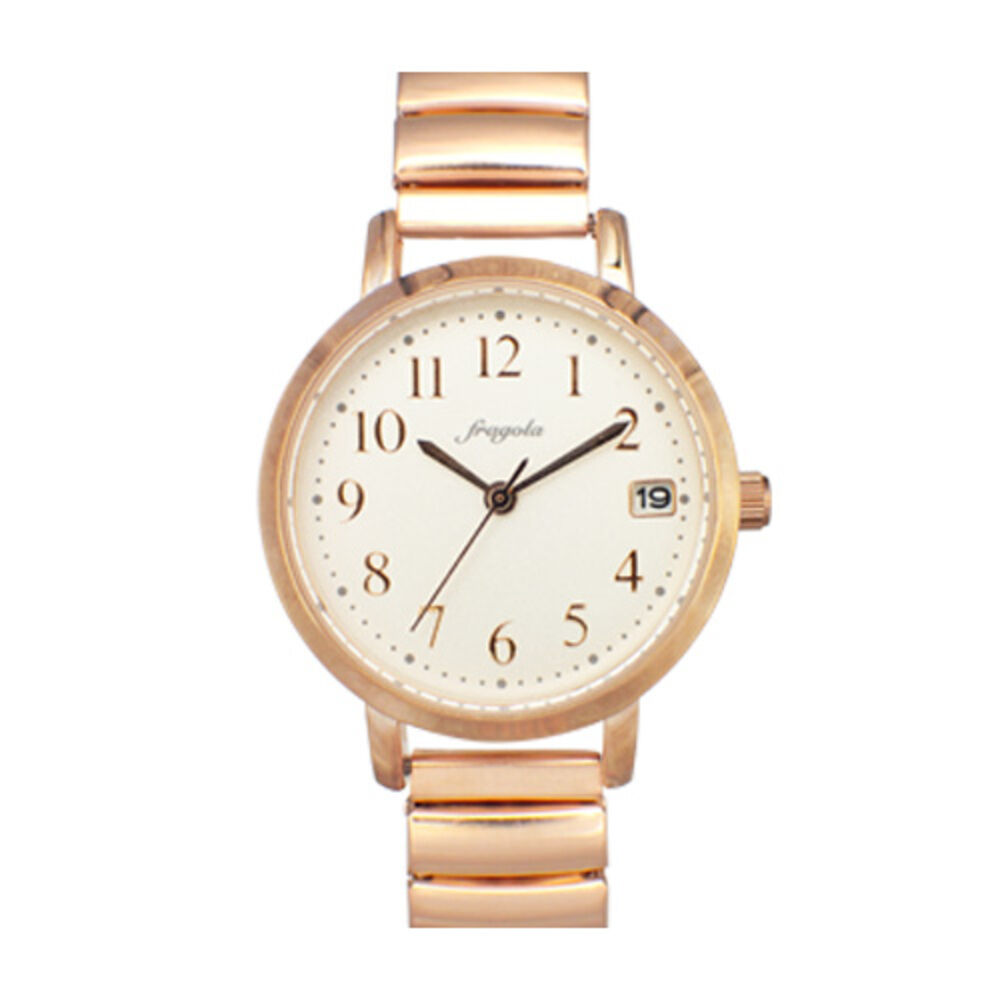 BACKYARD FAMILY「fragola フラゴラ 腕時計 レディース ジャバラ 通販 ウォッチ 時計 カレンダー 見やすい」|腕時計|ピンク1