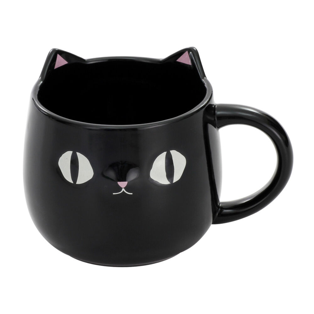 BACKYARD FAMILY「セラミック藍 マグカップ 通販 にゃん屋 猫3兄弟 マグ カップ 湯呑み コップ 食器 猫 ネコ」|食器・キッチングッズ|ブラック1