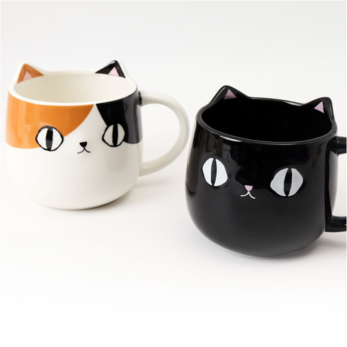 BACKYARD FAMILY「セラミック藍 マグカップ 通販 にゃん屋 猫3兄弟 マグ カップ 湯呑み コップ 食器 猫 ネコ」|食器・キッチングッズ|