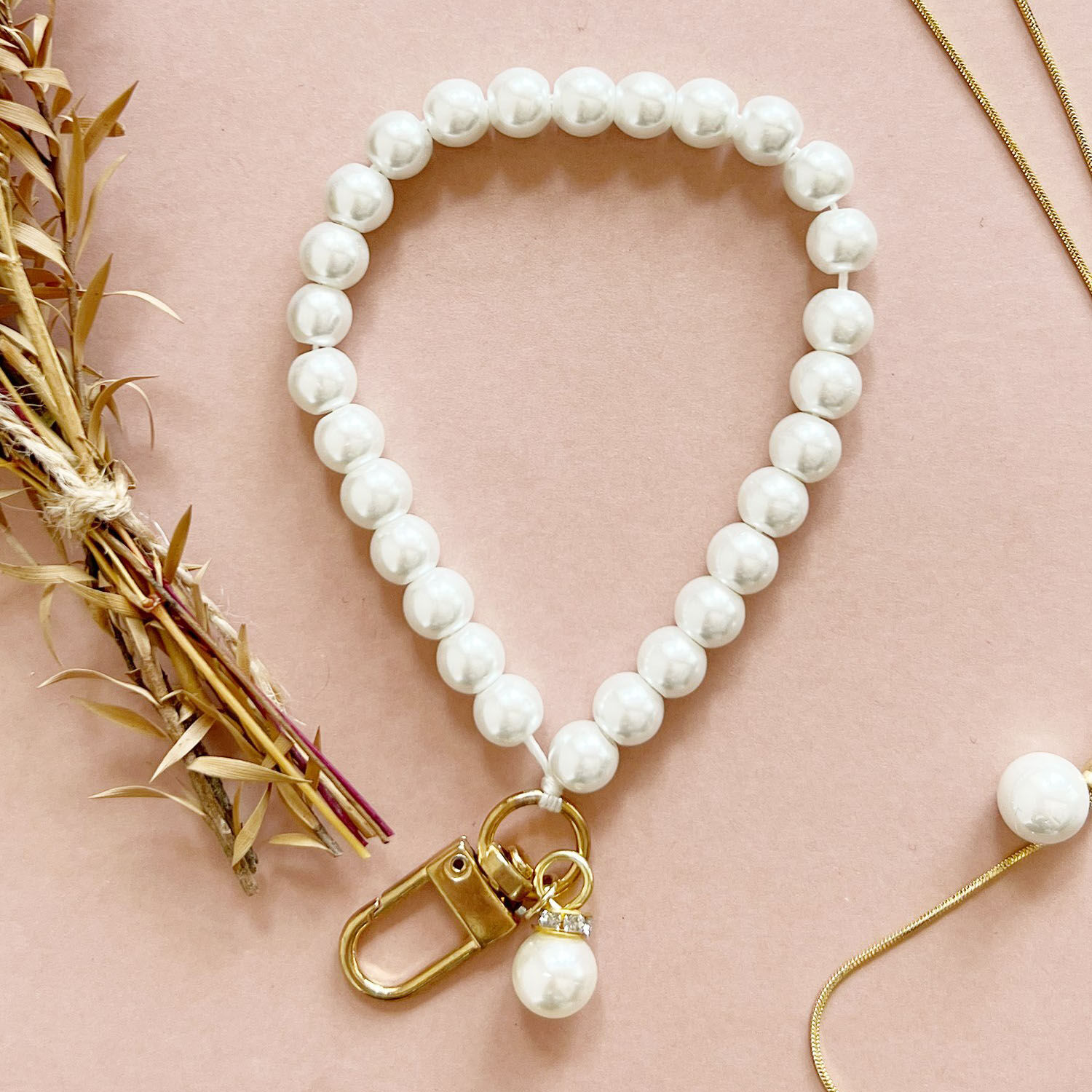 BACKYARD FAMILY「キーチャーム パール 通販 チャーム キーホルダー バッグチャーム バックチャーム かわいい」|チャーム・キーホルダー|