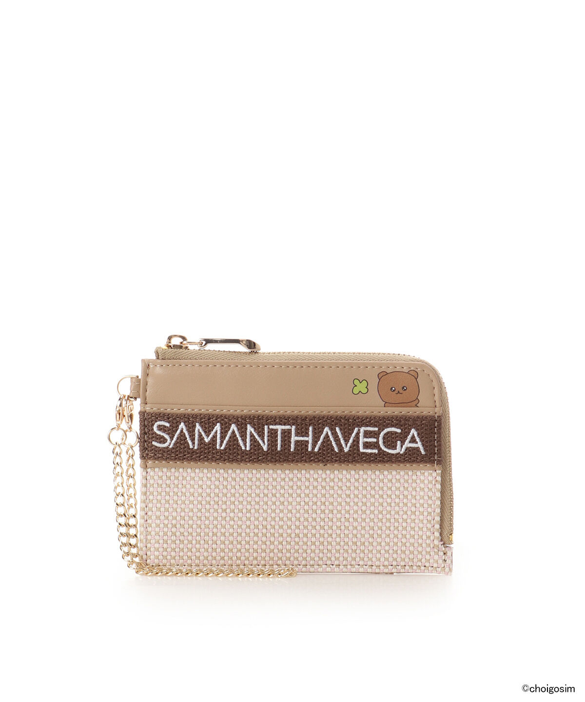 Samantha Vega「チェゴシム&times;SAMANTHAVEGA　「くまゴシム」マルチケース」|名刺入れ・カードケース|ブラウン