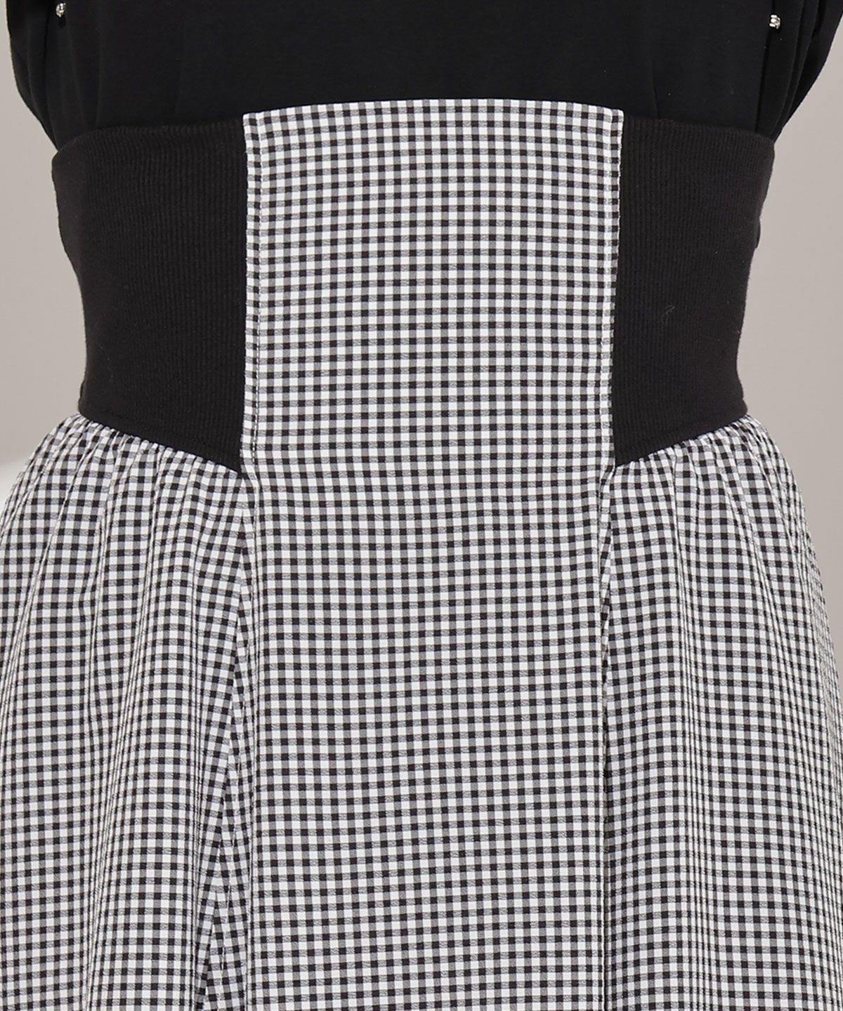 WILLSELECTION「バックスピンドルリブ切替スカート」|フレア|