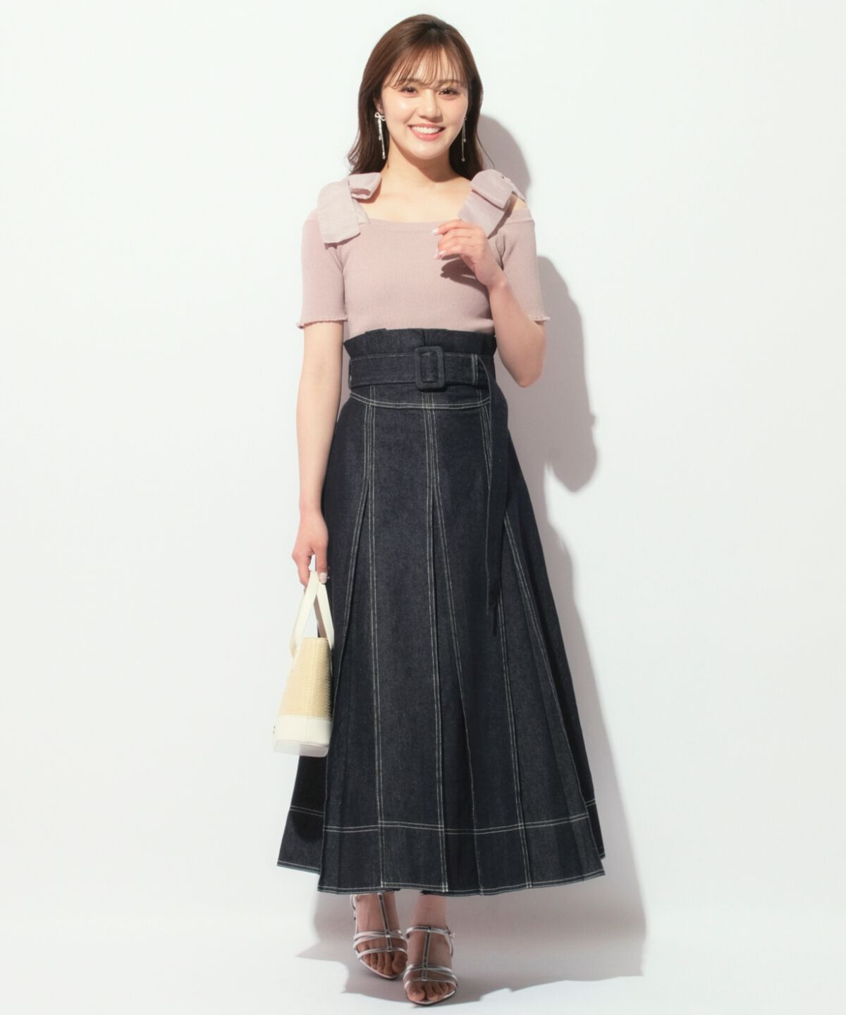 WILLSELECTION「ハイウエストデニムスカート」|スカート|