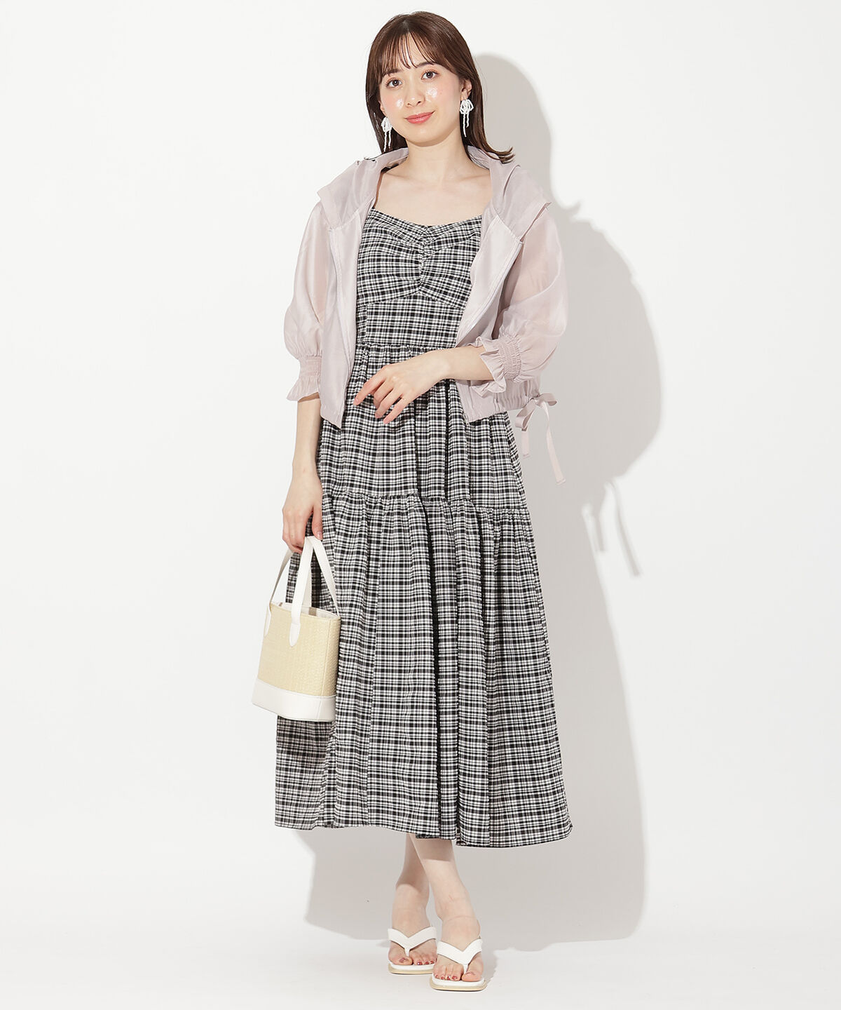 WILLSELECTION「サイドリボンキャンディスリーブパーカー」|パーカー|