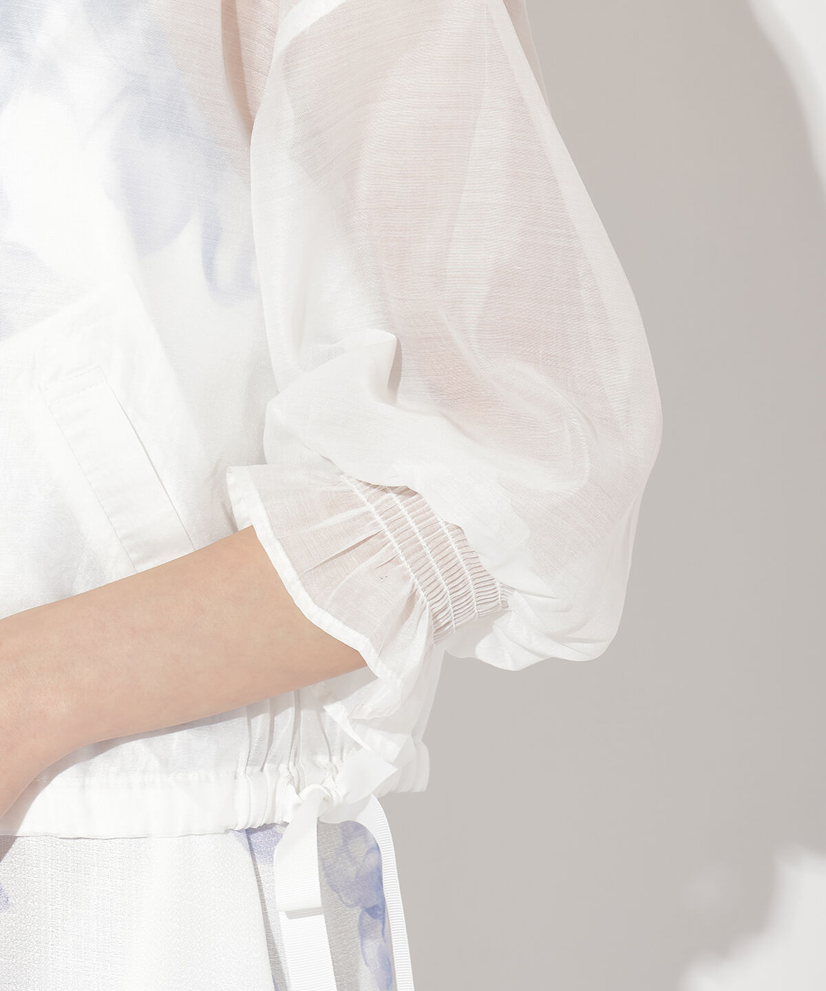 WILLSELECTION「サイドリボンキャンディスリーブパーカー」|パーカー|