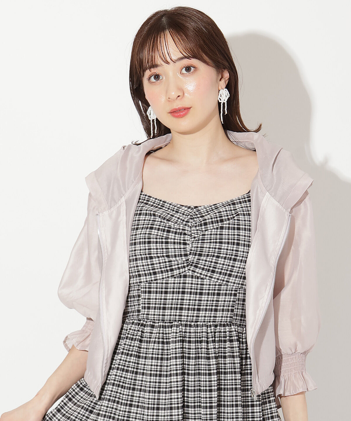 WILLSELECTION「サイドリボンキャンディスリーブパーカー」|パーカー|