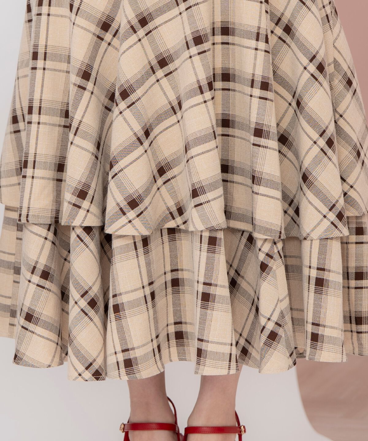 WILLSELECTION「ティアードヘムマーメイドスカート」|タイト|