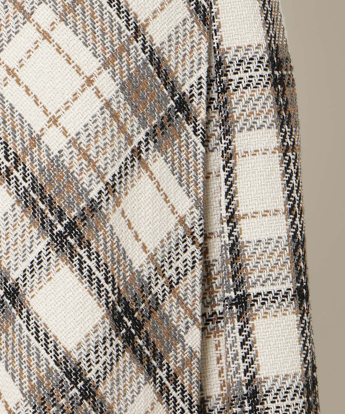 WILLSELECTION「ベルト付きツイードミディ丈スカート」|フレア|