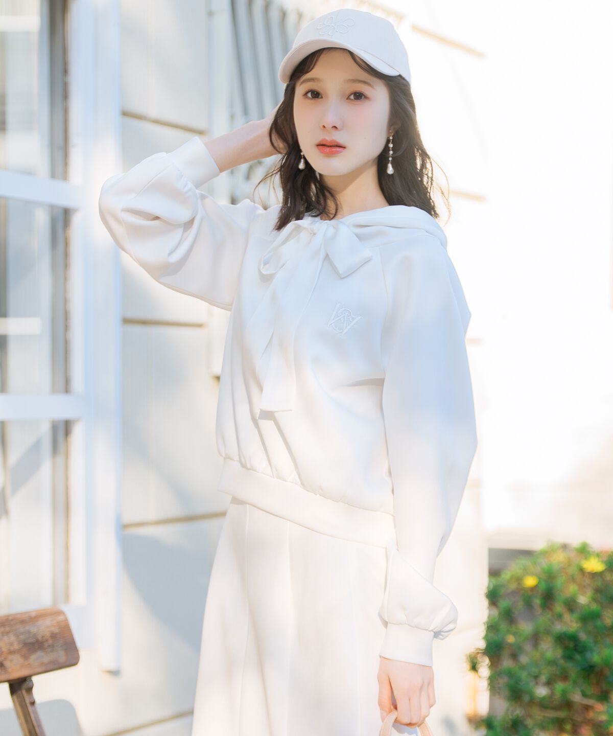 WILLSELECTION「リボンスウェットフーディー」|パーカー|