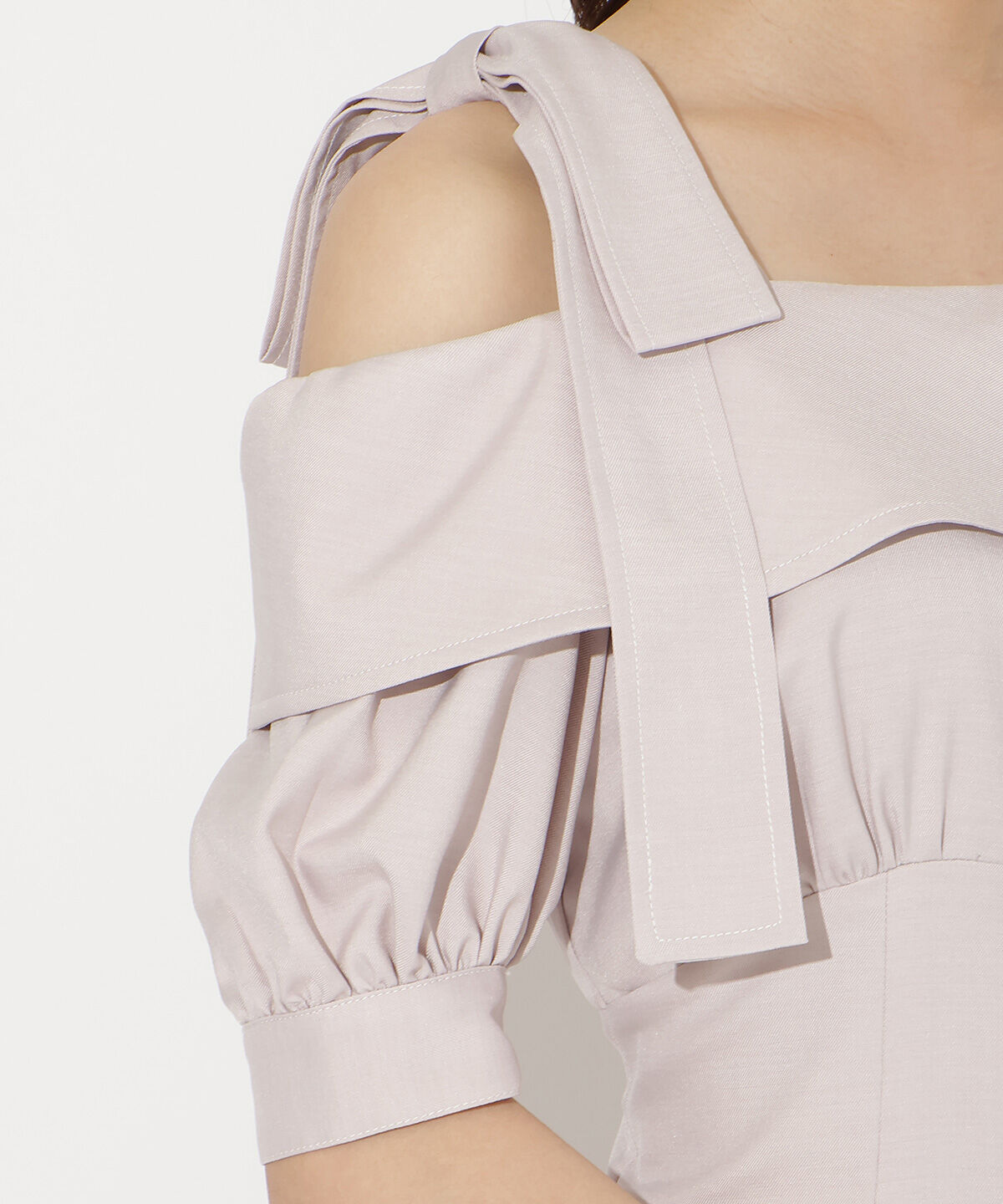 WILLSELECTION「リボンオフショルワンピース」|ワンピース|