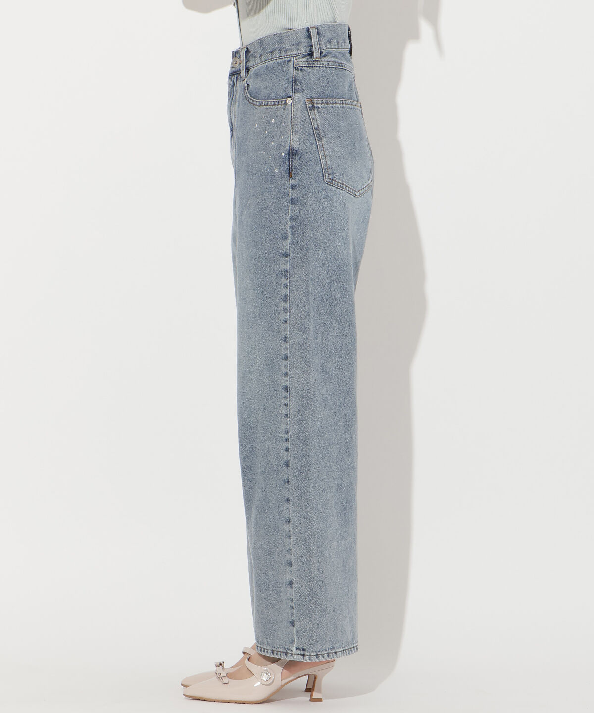 WILLSELECTION「ビジューポケットワイドデニムパンツ」|その他|