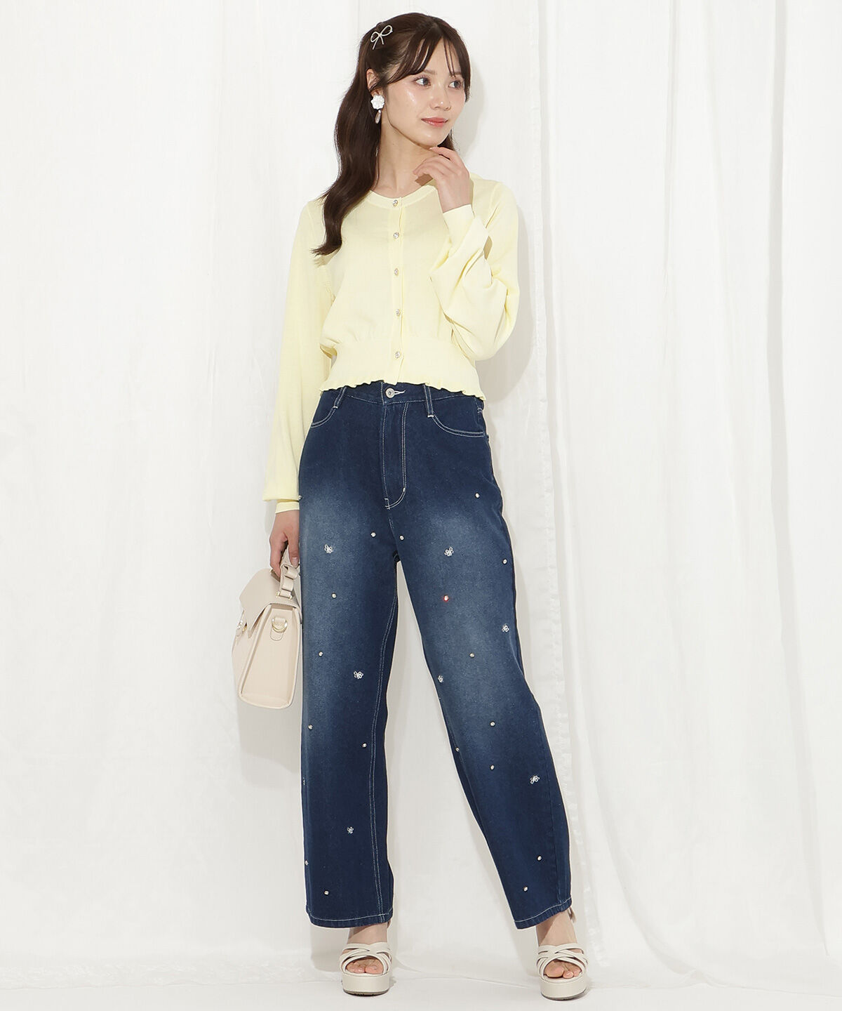 WILLSELECTION「フリルヘムUVカットカーディガン」|カーディガン|