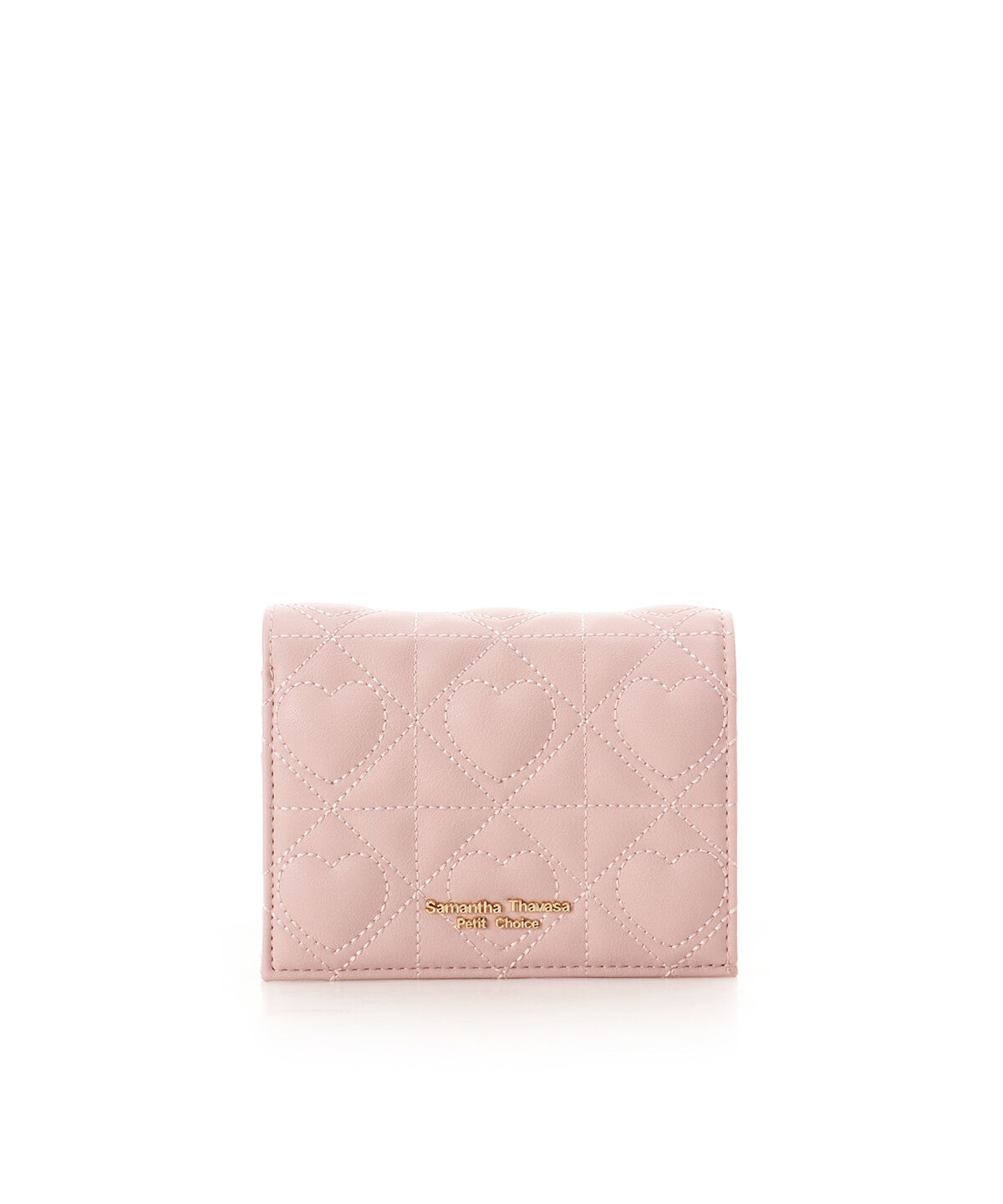 Samantha Thavasa Petit Choice「ハートキルト ミニ財布」|財布|ﾋﾟﾝｸﾍﾞｰｼﾞｭ
