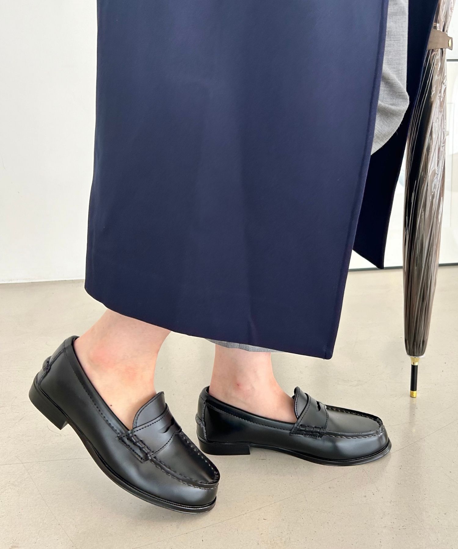 ORiental TRaffic「【防水】 レインローファー /R-1020 レインシューズ ローファー  晴雨兼用 通学 通勤」|パンプス|BLACK