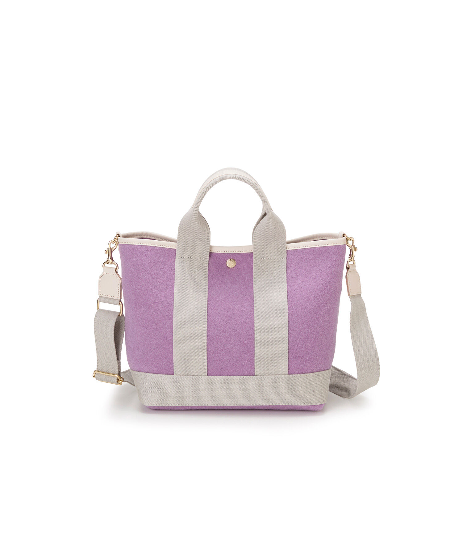 TOPKAPI BREATH「【Breath TOPKAPI】イタリアンフェルト ショルダー付 B5 トートバッグ M」|トートバッグ|ラベンダー