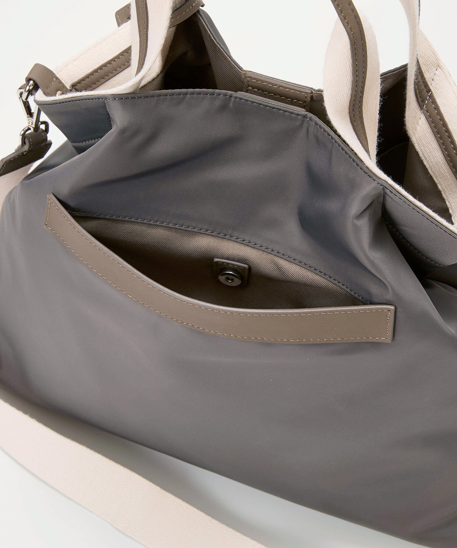 TOPKAPI BREATH「【TREASURE TOPKAPI】ストライプハンドル ナイロン 2way トートバッグ A4対応」|トートバッグ|