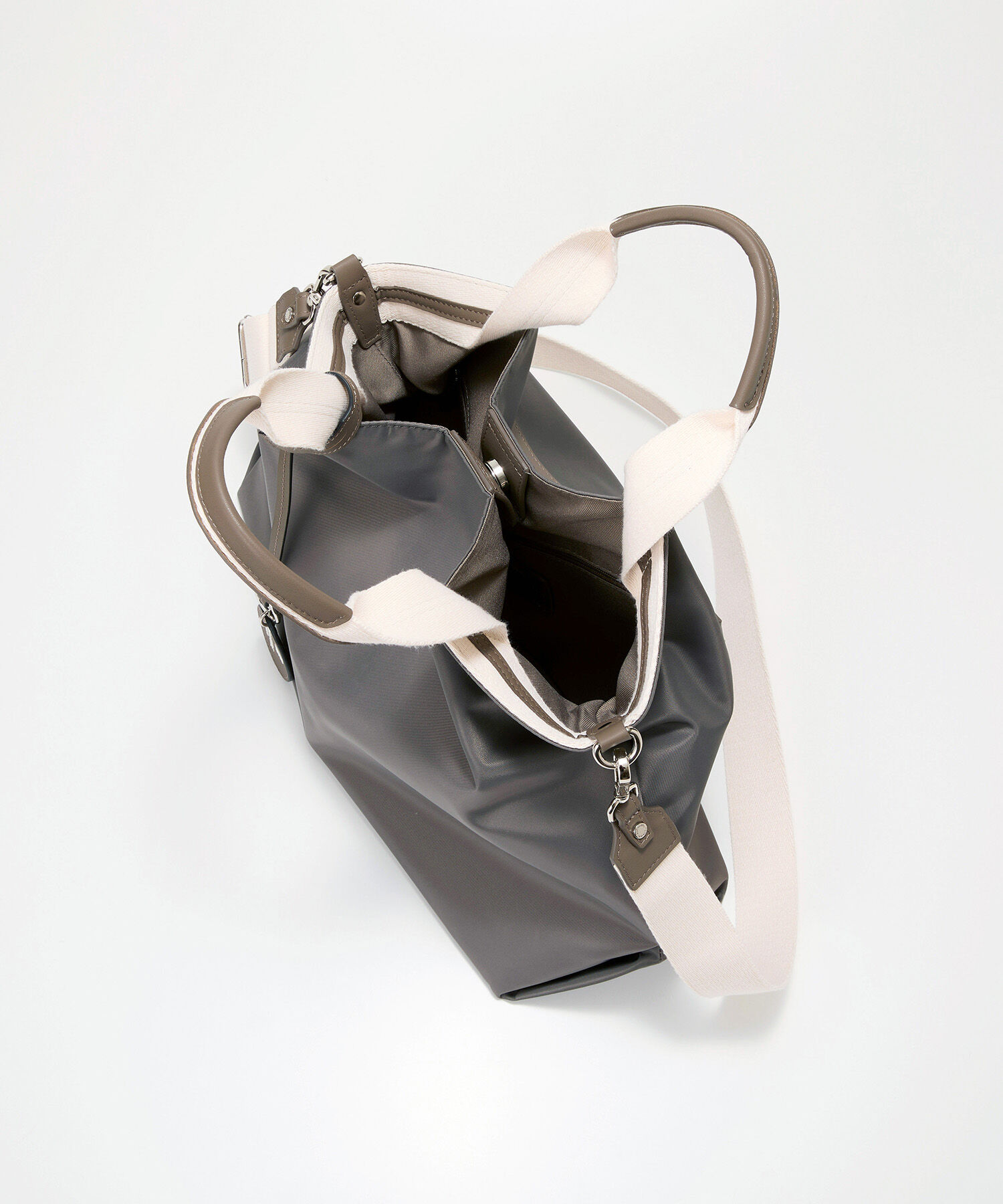 TOPKAPI BREATH「【TREASURE TOPKAPI】ストライプハンドル ナイロン 2way トートバッグ A4対応」|トートバッグ|