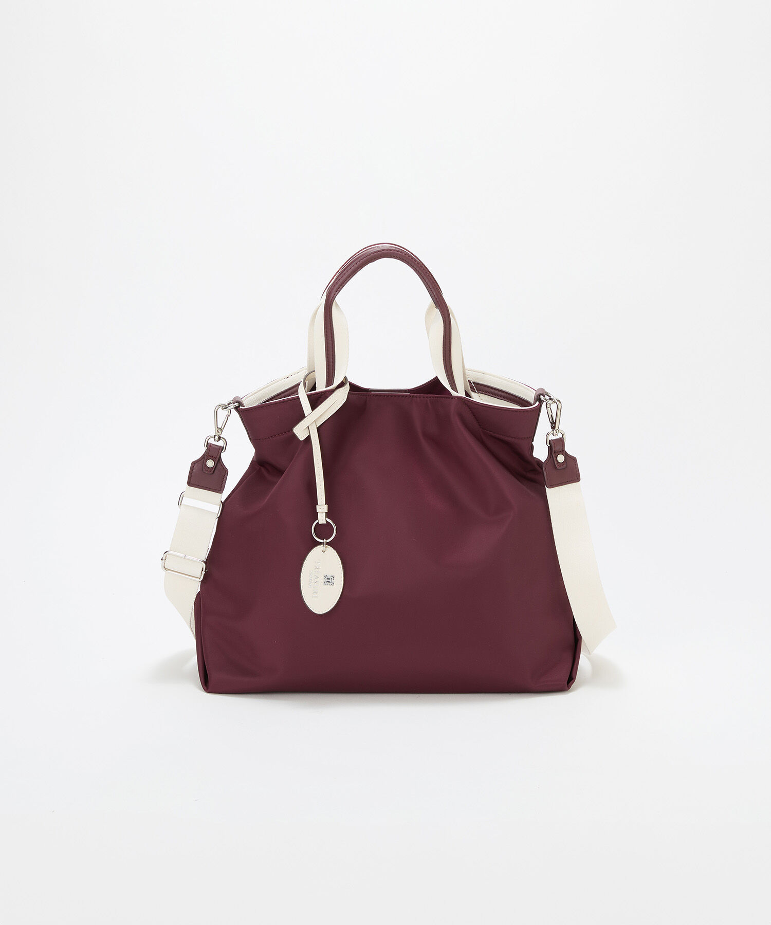 TOPKAPI BREATH「【TREASURE TOPKAPI】ストライプハンドル ナイロン 2way トートバッグ A4対応」|トートバッグ|