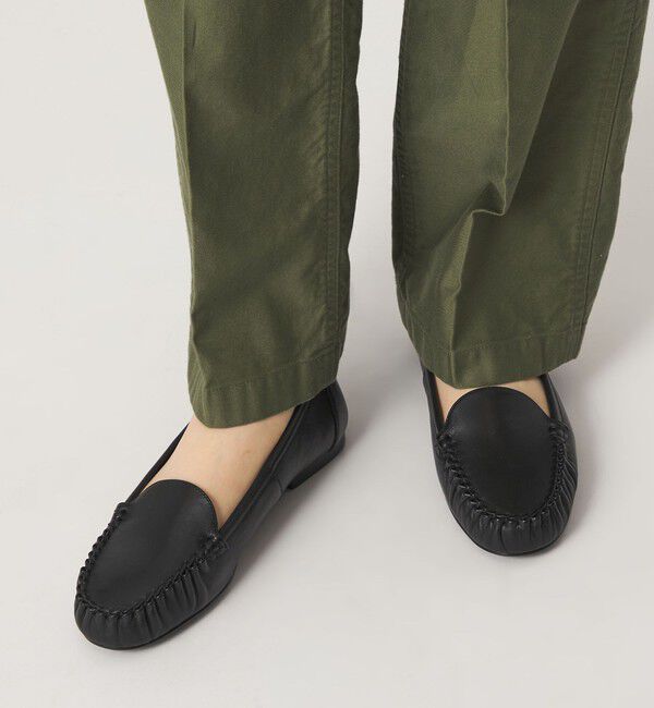 ODETTE E ODILE「プレーンハンドソーンモカ フラット15&uarr;」|モカシン|