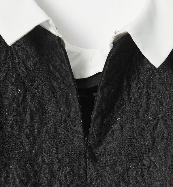 UNITED ARROWS「GISHA 2トーン ジャガード ブラウス」|シャツ・ブラウス|