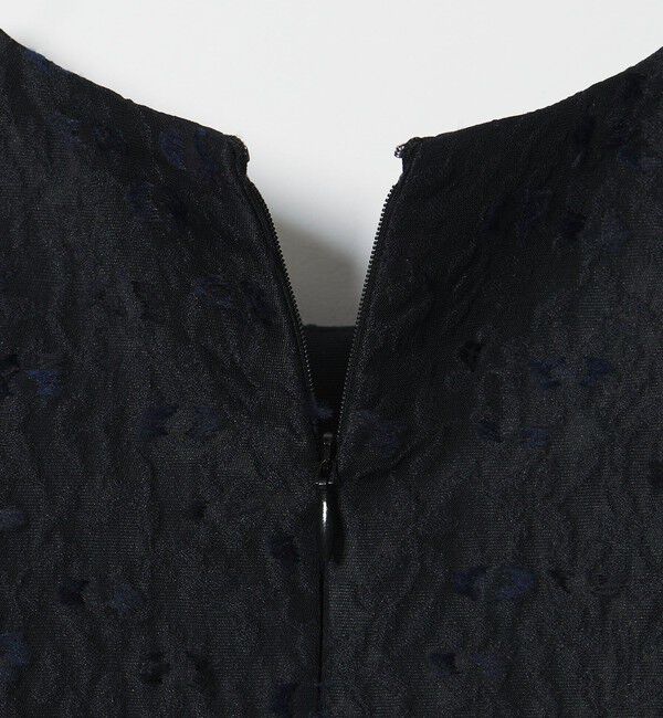 UNITED ARROWS「フラワー カットジャガード コンビブラウス」|シャツ・ブラウス|