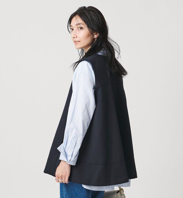 UNITED ARROWS「SPONGY バックフレア ベスト」|ベスト・ジレ|