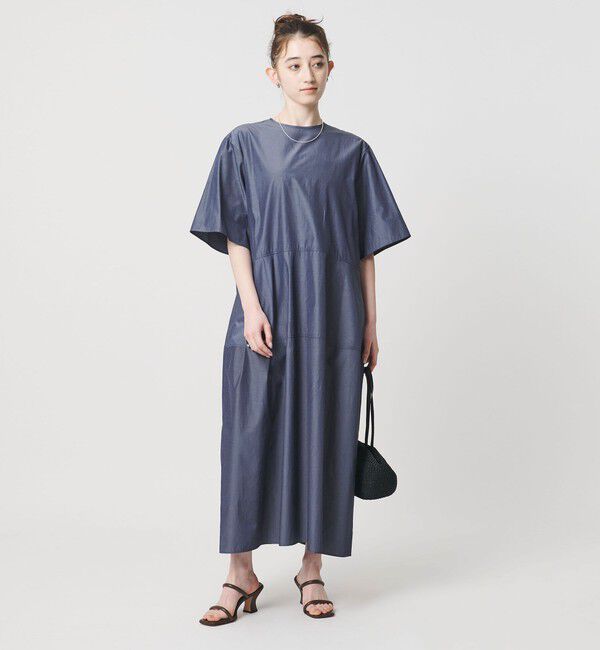 UNITED ARROWS「デニムライク ブライトローン ワンピース ‐ウォッシャブル‐」|ワンピース|