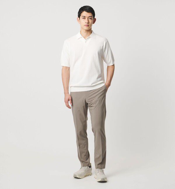 UNITED ARROWS「ショートスリーブ ニットポロシャツ UA COZY ウォッシャブル 抗菌防臭」|ニット・セーター|