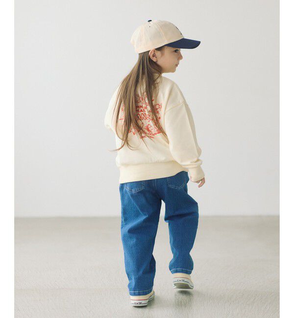 UNITED ARROWS green label relaxing「ストレッチデニム ストレートパンツ / キッズ  100cm-160cm - ストレッチ -」|デニム|