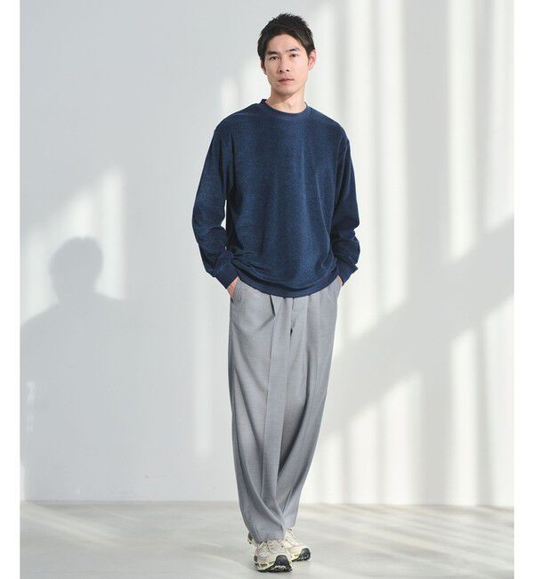 UNITED ARROWS green label relaxing「メランジ パイル クルーネック カットソー」|Tシャツ・カットソー|