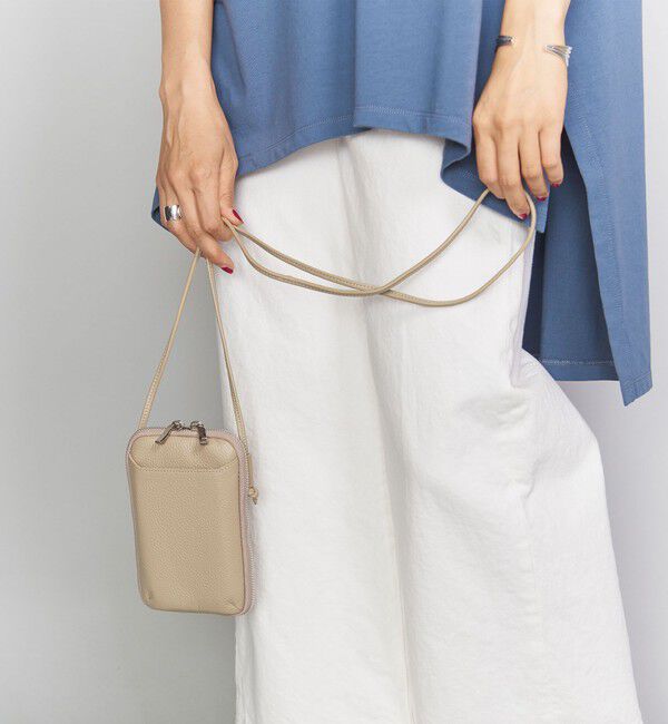 BEAUTY&YOUTH UNITED ARROWS「レザー ジップスリム ウォレットショルダー」|ショルダー・メッセンジャー|