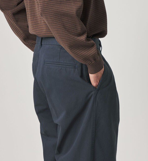 STEVEN ALAN「＜Steven Alan＞ ガーメントダイ ハイツイスト イン ツープリーツ ドレス トラウザーズ」|スラックス|