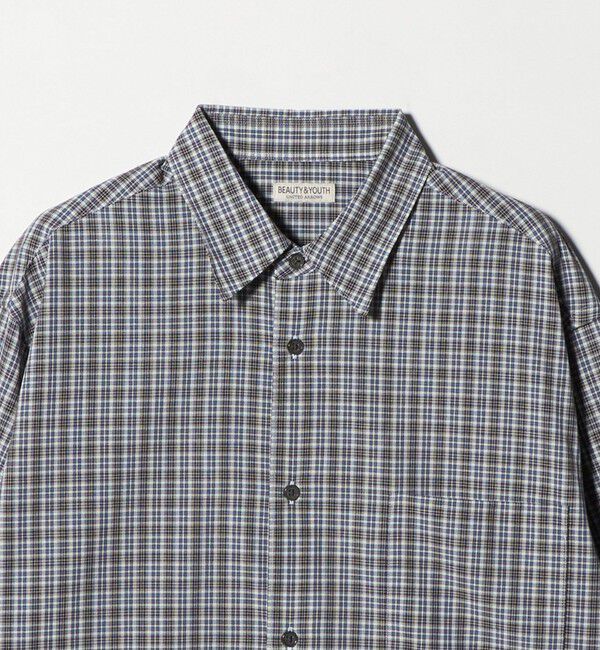 BEAUTY&YOUTH UNITED ARROWS「ツイスト チェック レギュラー シャツ FORM型」|シャツ・ブラウス|