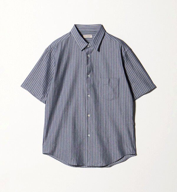 BEAUTY&YOUTH UNITED ARROWS「クイック ストレッチ ストライプ シャンブレー ボタンダウン 半袖シャツ SLIM型 吸水速乾機能付き」|シャツ・ブラウス|