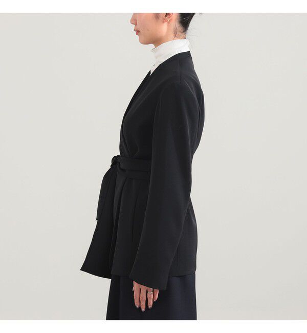 Demi-Luxe BEAMS 「ドライカルゼ ベルテッド ジャケット」|ダッフルコート|