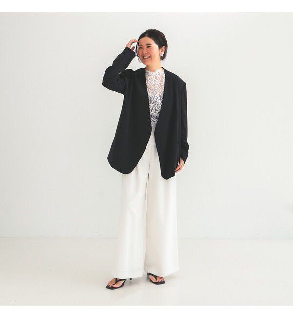 Demi-Luxe BEAMS 「ドライカルゼ ベルテッド ジャケット」|ダッフルコート|