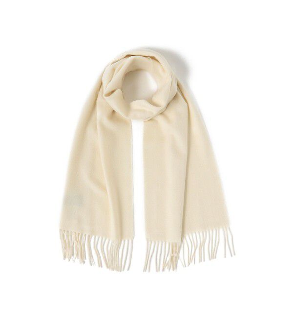 BEAMS PLUS「BEAMS PLUS / Cashmere Scarf Solid」|マフラー|OFF_WHT