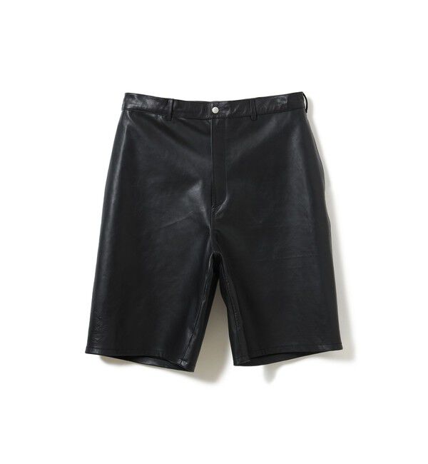 BEAMS「カウレザー イージー ショートパンツ【ワイドストレートフィット】」|その他|