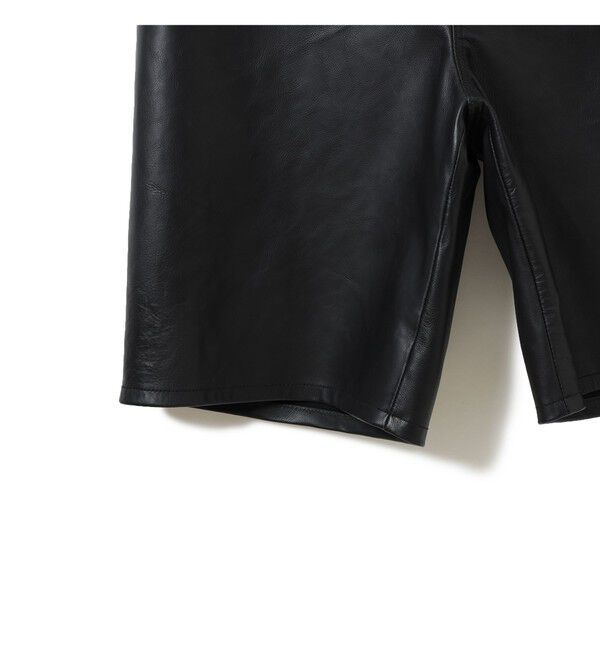 BEAMS「カウレザー イージー ショートパンツ【ワイドストレートフィット】」|その他|