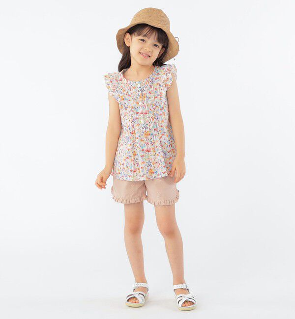 SHIPS KIDS「SHIPS KIDS:100～130cm / フリル ブラウス」|シャツ・ブラウス|
