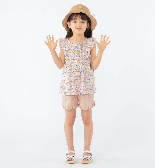 SHIPS KIDS「SHIPS KIDS:100～130cm / フリル ブラウス」|シャツ・ブラウス|