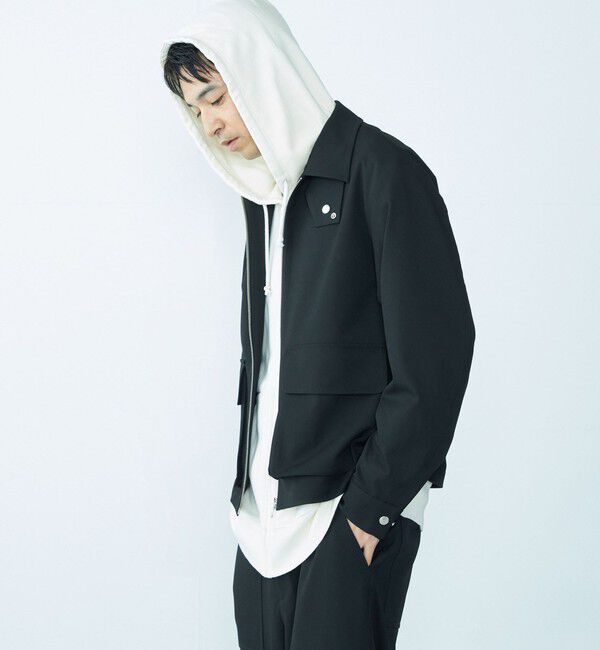 SHIPS「City Ambient Products: ウールライク ジップ ブルゾン (セットアップ対応)」|ブルゾン・スタジャン|